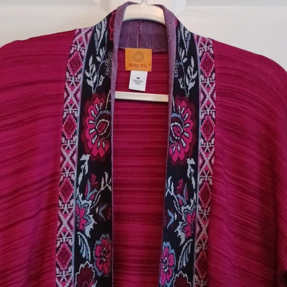 Ruby Rd FLORAL Cardigan - Picture 2 of 5